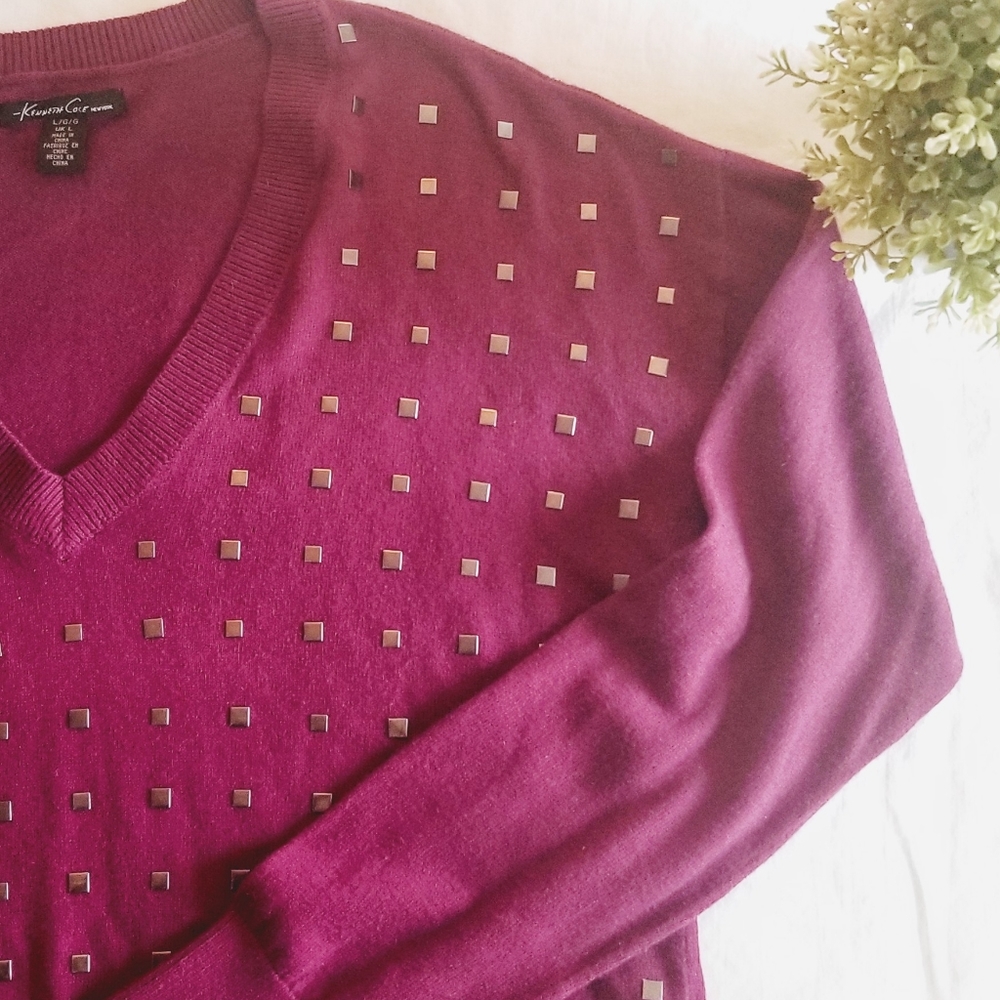 Kenneth Cole magenta top - Picture 2 of 5